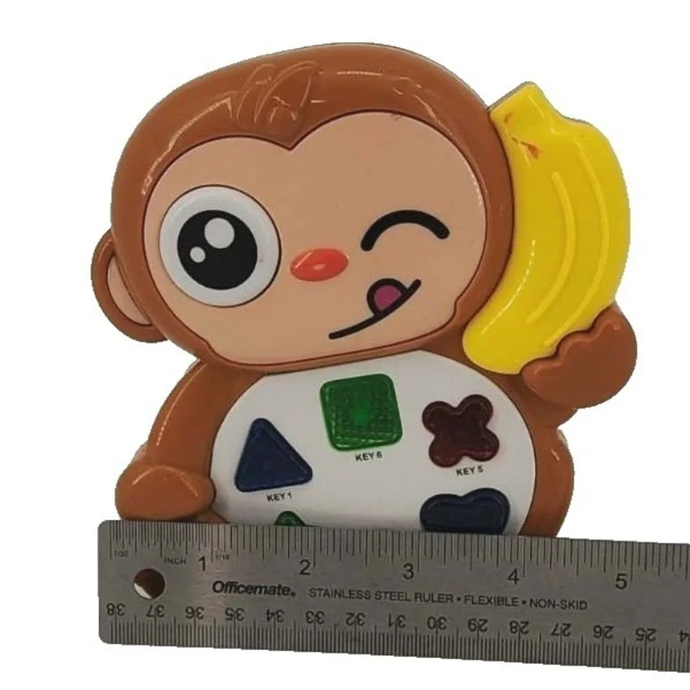 Musical Monkeys Toy Brown Monkey Banana Phone‎ Shape Sorter Buttons